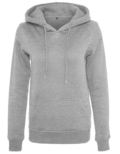 Build Your Brand Ladies´ Heavy Hoody Heather Grey