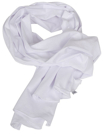 Build Your Brand Jersey Scarf White