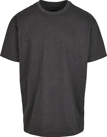 Build Your Brand Heavy Oversize Tee Charcoal (Heather)