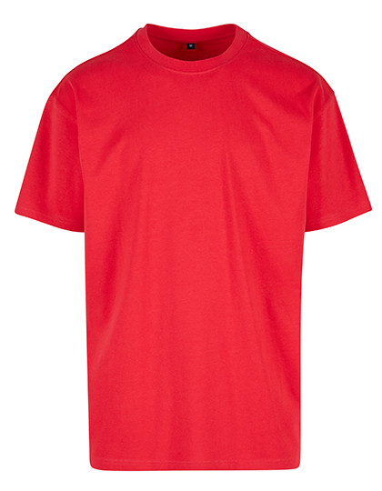 Build Your Brand Heavy Oversize Tee City Red