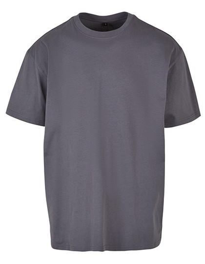 Build Your Brand Heavy Oversize Tee Dark Grey