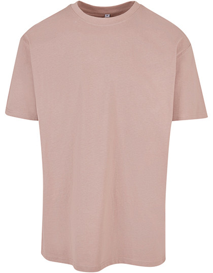 Build Your Brand Heavy Oversize Tee Dusk Rose
