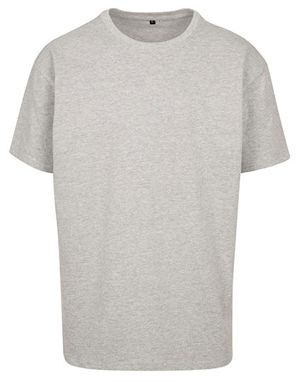Build Your Brand Heavy Oversize Tee Grey (Heather)