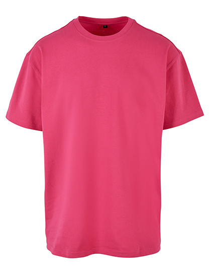 Build Your Brand Heavy Oversize Tee Hibiskus Pink