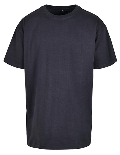 Build Your Brand Heavy Oversize Tee Navy