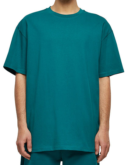 Build Your Brand Heavy Oversize Tee Retro Green