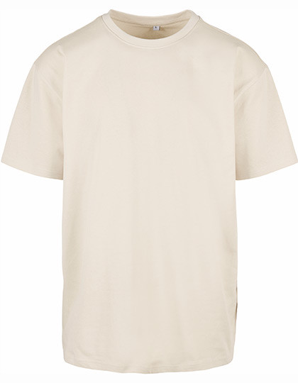 Build Your Brand Heavy Oversize Tee Sand