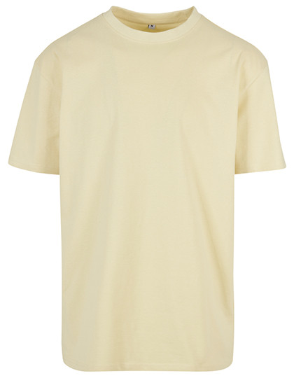 Build Your Brand Heavy Oversize Tee Soft Yellow