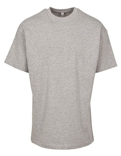 Build Your Brand Premium Combed Jersey T-Shirt Heather Grey