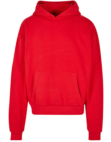 Build Your Brand Ultra Heavy Cotton Box Hoody City Red