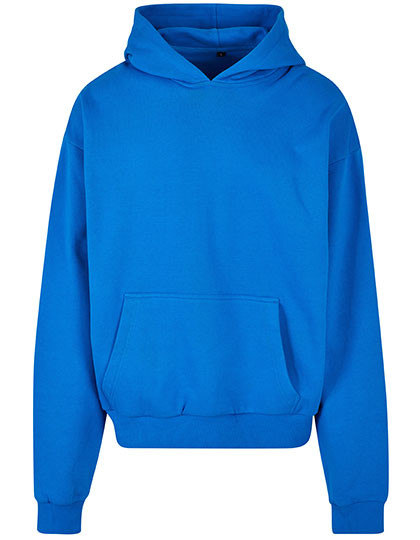 Build Your Brand Ultra Heavy Cotton Box Hoody Cobalt Blue