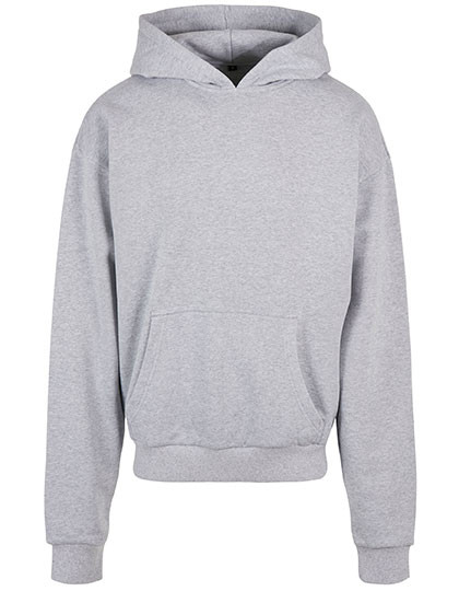 Build Your Brand Ultra Heavy Cotton Box Hoody Grey