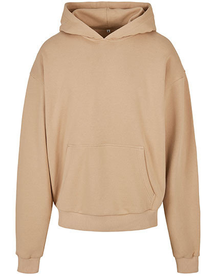Build Your Brand Ultra Heavy Cotton Box Hoody U. Beige