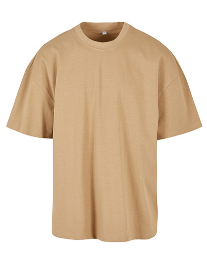 Build Your Brand Ultra Heavy Cotton Box Tee U. Beige