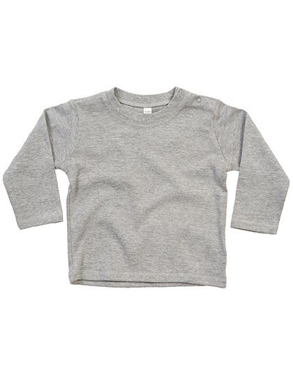 Babybugz Baby Long Sleeve T Heather Grey Melange