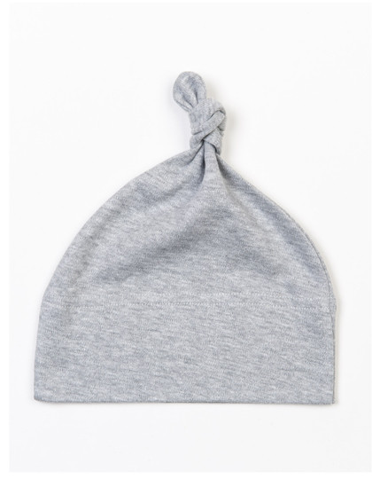 Babybugz Baby One Knot Hat Heather Grey Melange