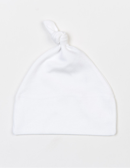 Babybugz Baby One Knot Hat White