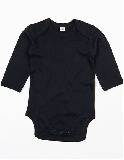 Babybugz Baby Long Sleeve Bodysuit Black