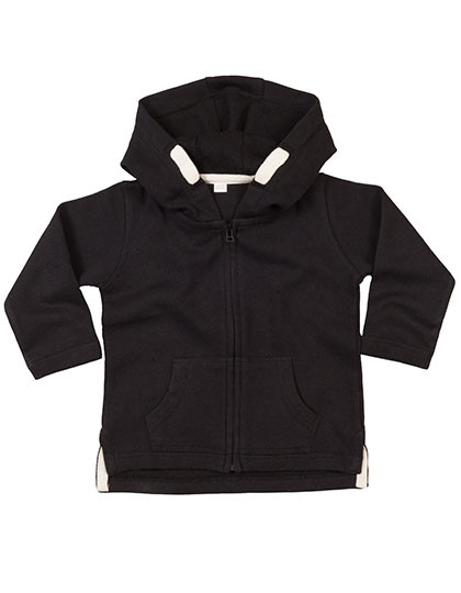 Babybugz Baby Zipped Hoodie Black