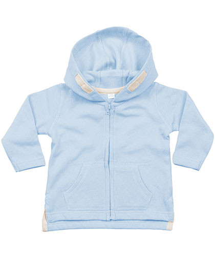 Babybugz Baby Zipped Hoodie Dusty Blue
