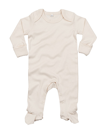 Babybugz Baby Sleepsuit With Scratch Mitts Organic Natural