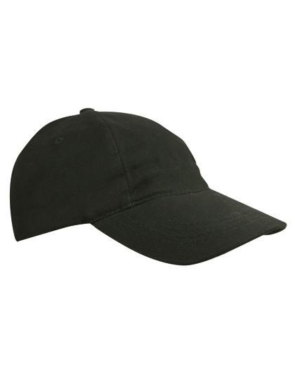L-merch Kids´ Brushed Cap Black