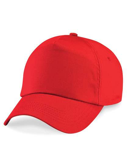 Beechfield Junior Original 5 Panel Cap Bright Red