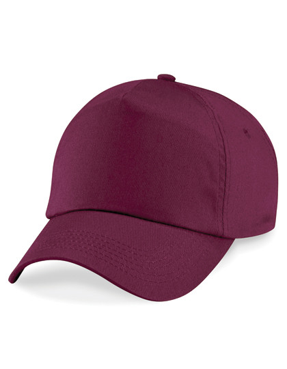 Beechfield Junior Original 5 Panel Cap Burgundy