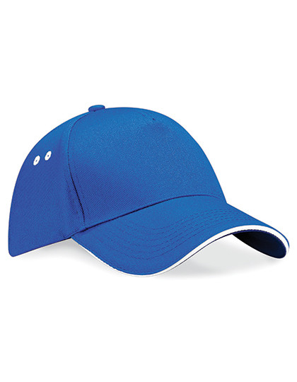 Beechfield Ultimate 5 Panel Cap - Sandwich Peak Bright Royal