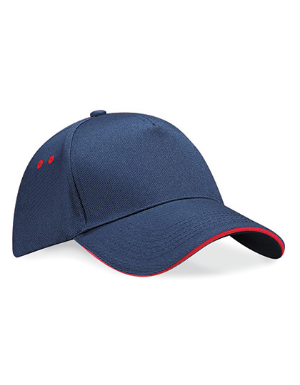 Beechfield Ultimate 5 Panel Cap - Sandwich Peak French Navy