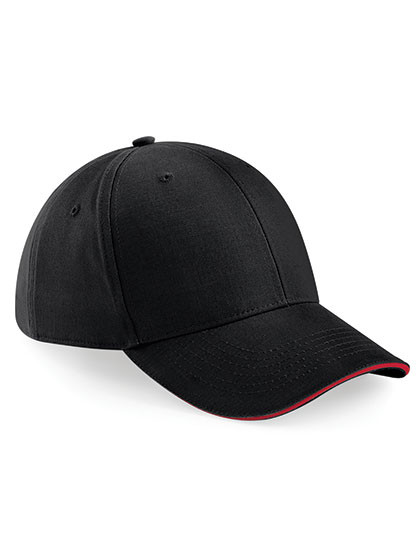 Beechfield Athleisure 6 Panel Cap Black