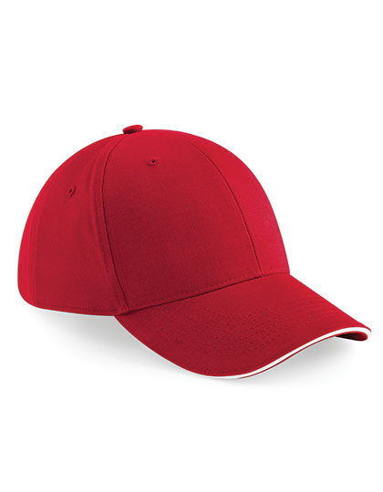 Beechfield Athleisure 6 Panel Cap Classic Red
