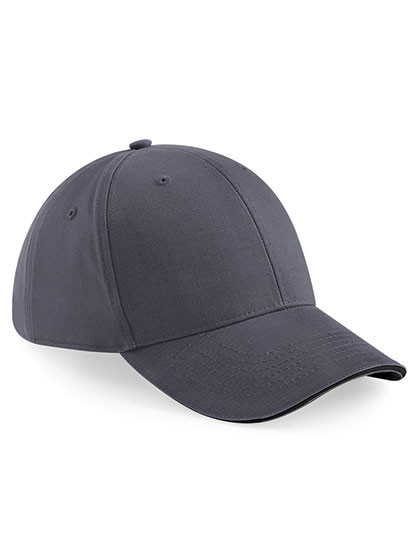 Beechfield Athleisure 6 Panel Cap Graphite Grey