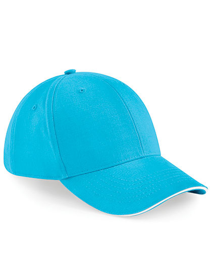 Beechfield Athleisure 6 Panel Cap Surf Blue
