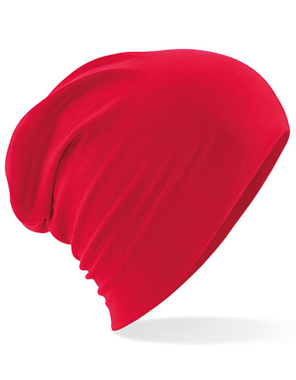 Beechfield Hemsedal Cotton Slouch Beanie Classic Red