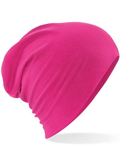 Beechfield Hemsedal Cotton Slouch Beanie Fuchsia