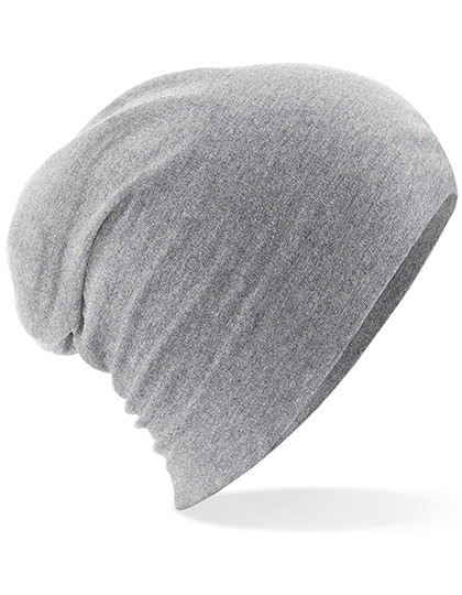 Beechfield Hemsedal Cotton Slouch Beanie Heather Grey