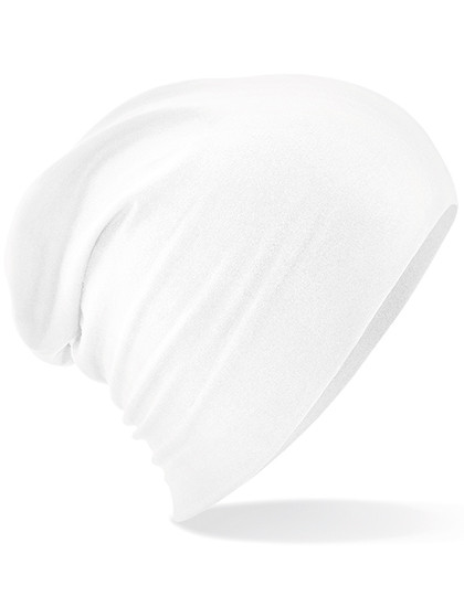 Beechfield Hemsedal Cotton Slouch Beanie White