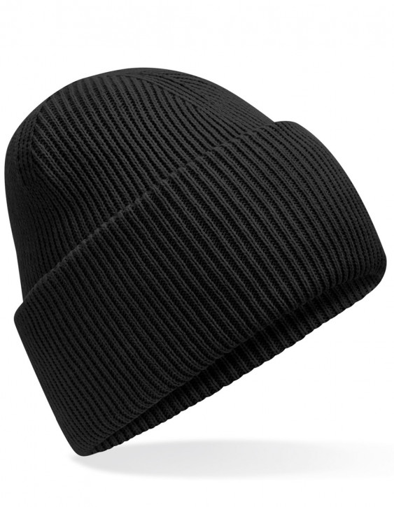 Beechfield Classic Engineered Deep Cuffed Beanie Black