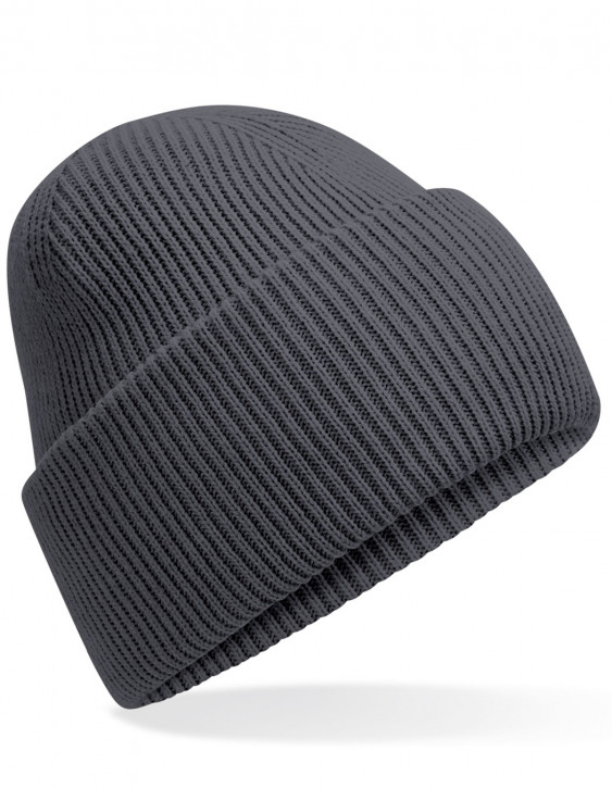 Beechfield Classic Engineered Deep Cuffed Beanie Graphite Grey