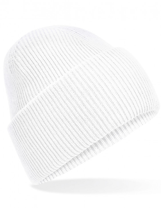 Beechfield Classic Engineered Deep Cuffed Beanie White