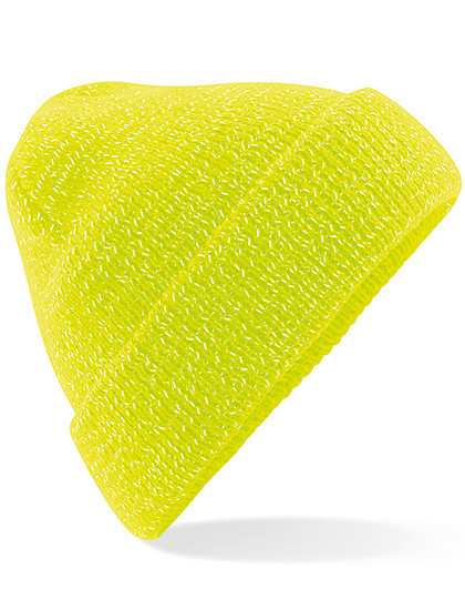 Beechfield Reflective Beanie Fluorescent Yellow