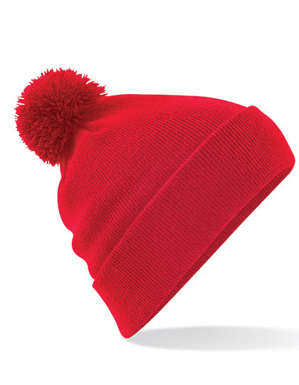 Beechfield Original Pom Pom Beanie Classic Red