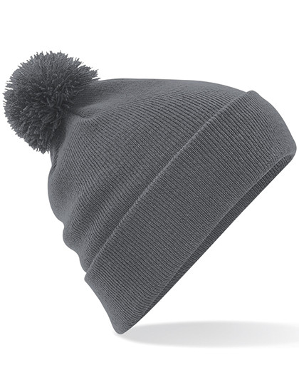 Beechfield Original Pom Pom Beanie Graphite Grey