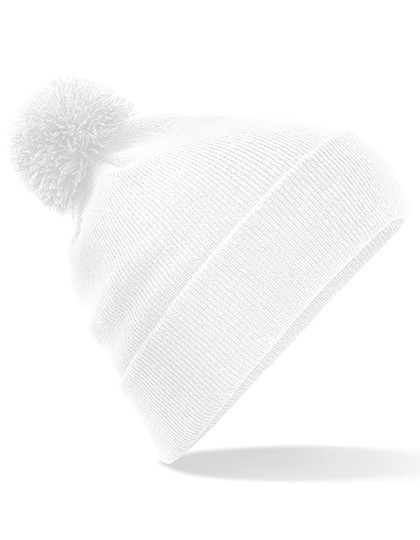 Beechfield Original Pom Pom Beanie White