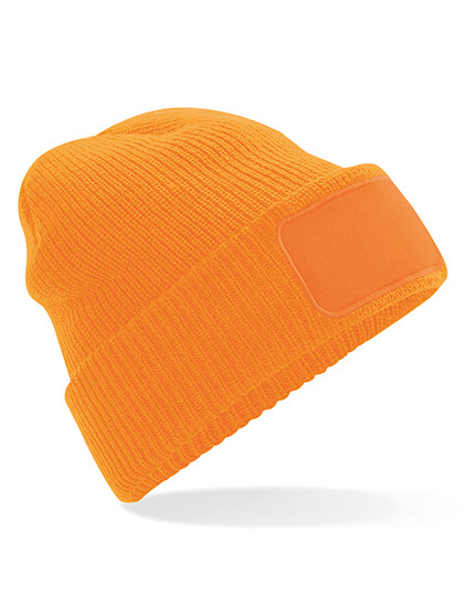 Beechfield Thinsulate™ Patch Beanie Fluorescent Orange
