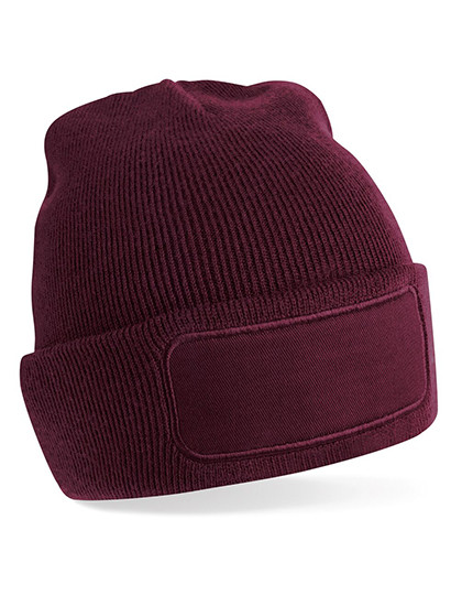 Beechfield Original Patch Beanie Burgundy