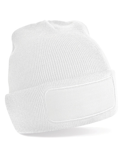 Beechfield Original Patch Beanie White