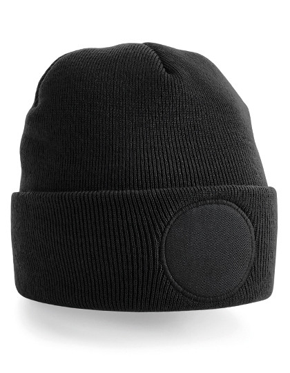 Beechfield Circular Patch Beanie Black