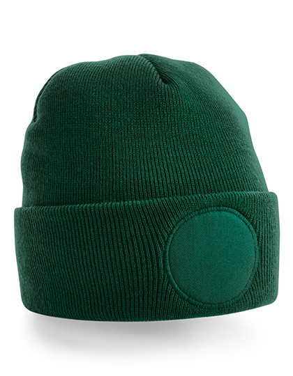 Beechfield Circular Patch Beanie Bottle Green